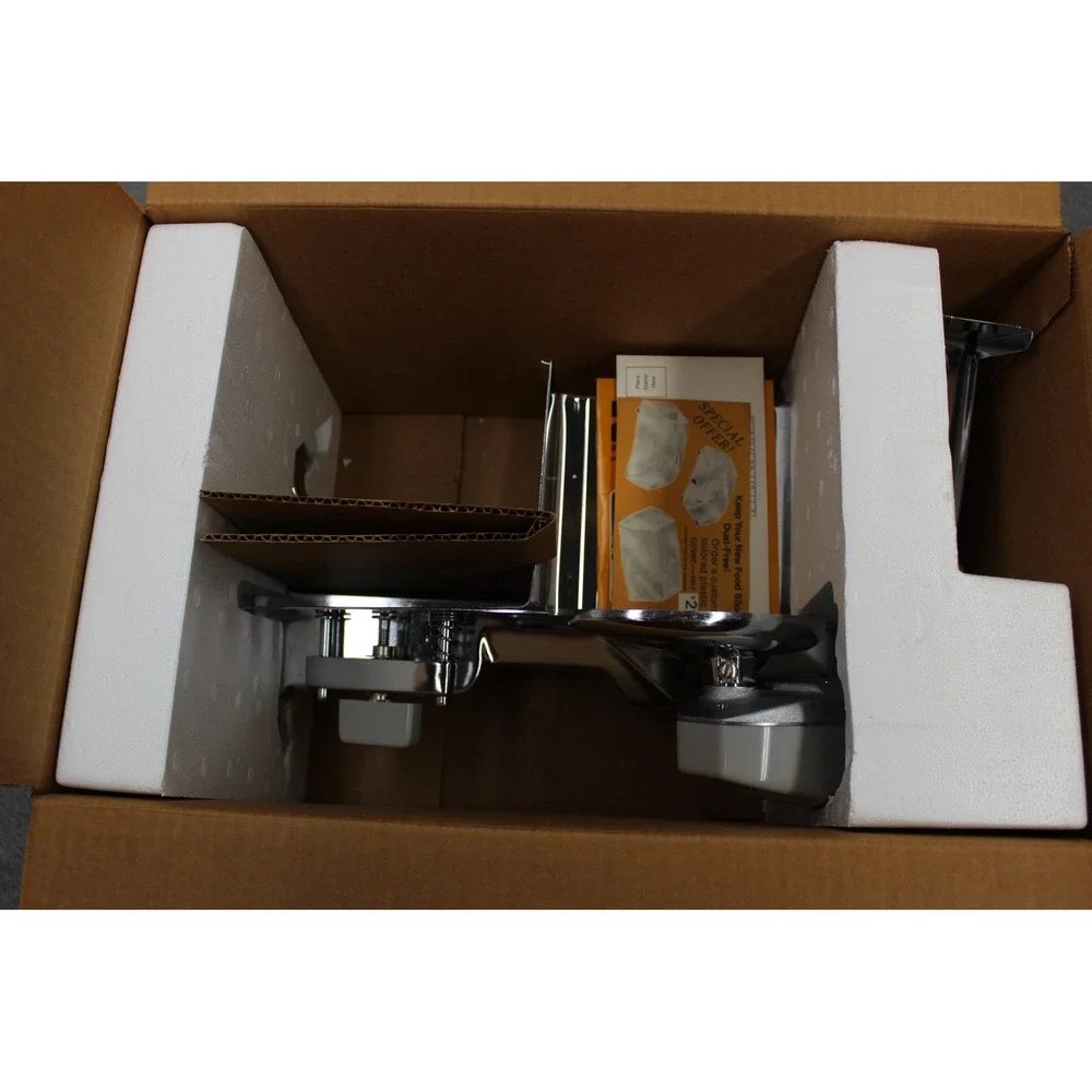 Rival Electric Food Slicer Chrome 1101E Vintage Stainless Steel Blade Adjustable
